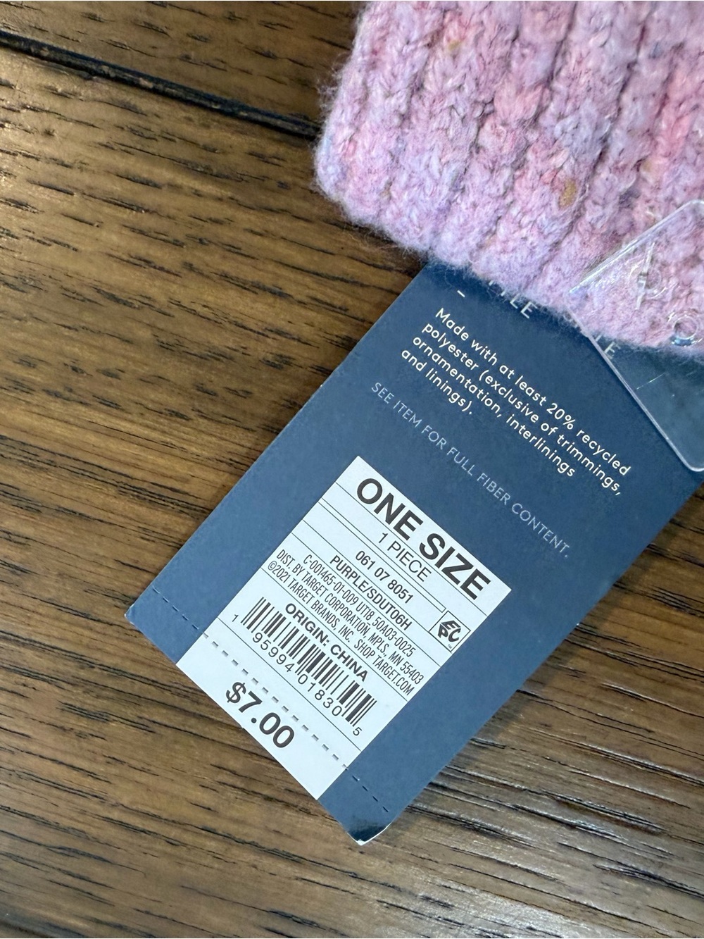 Universal Thread Light Pink Twist Knit Headband - Picture 4 of 5